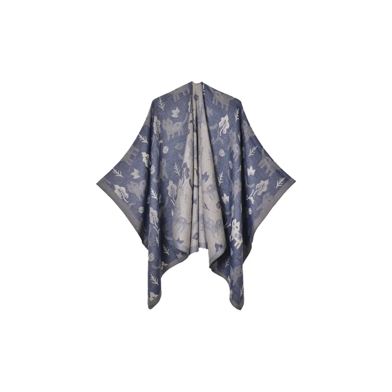 AAJF Polyester Acrylic Shawls Women's-2