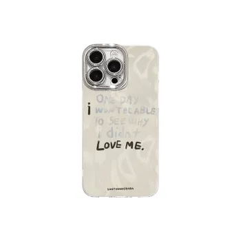 XIANGRIKE TPU Material Black Text Phone Case Compatible With IPhone 15/14 Plus/13/12/11/15 Pro Max/XS/XR/XS Max/8 Plus