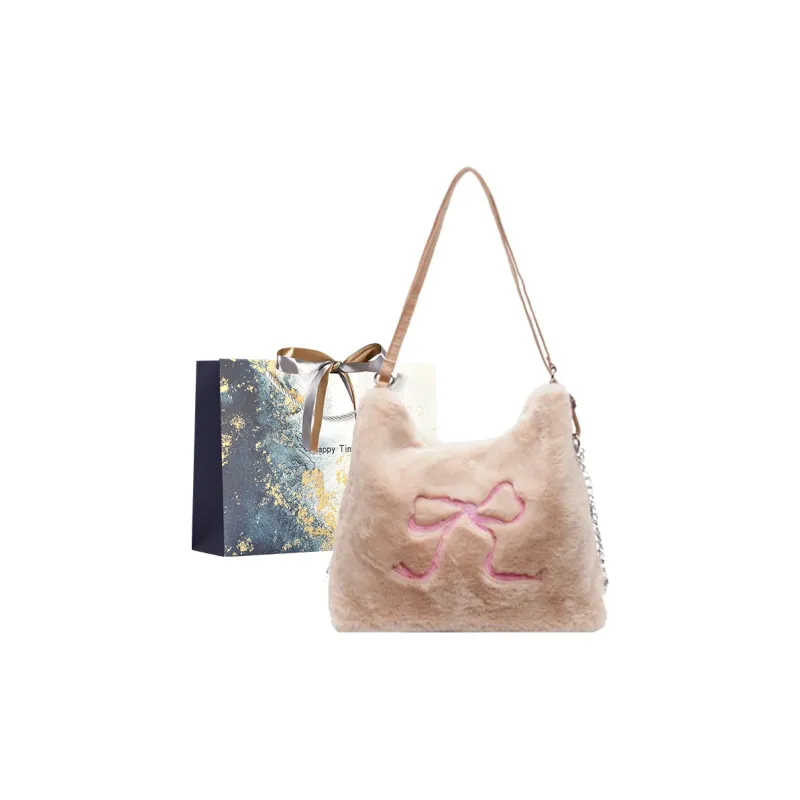 Iman's House Plush Tote Bag, Shopping Bag, Backpack, Shoulder Bag Women's Multicolor-5