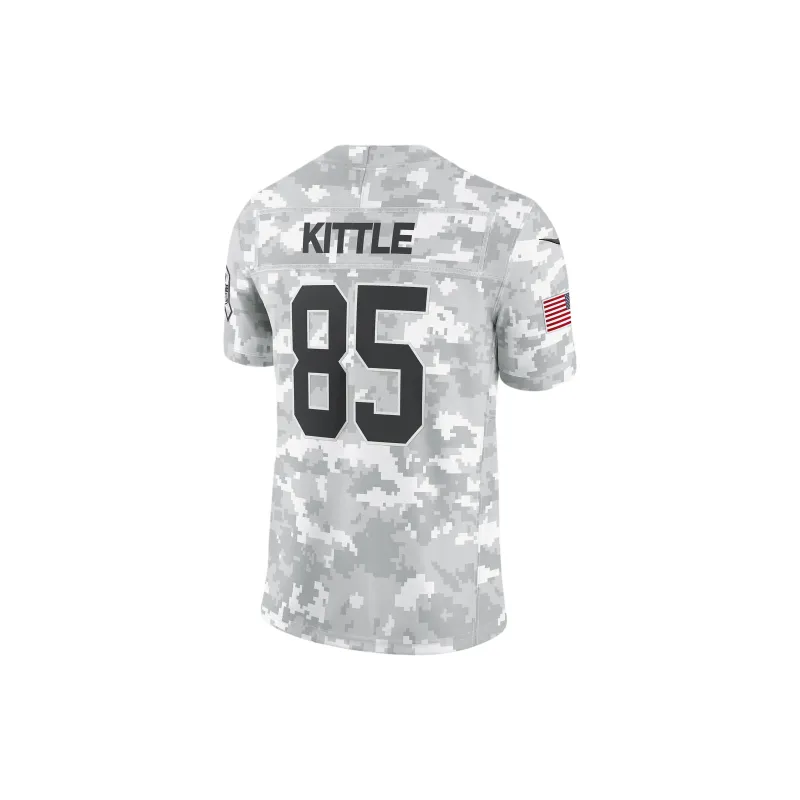 Nike George Kittle San Francisco 49ers Salute To Service Men's Nike Dri FIT Nfl Limited Jersey-1