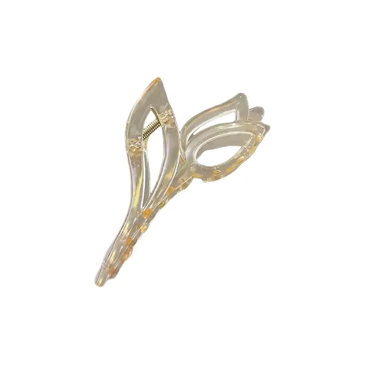 Water Jade Acrylic Hair Clips Women's-7