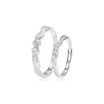 GLOIRE S999 Fine Silver Rings Unisex Minimalist Style Versatile Commute Romantic Date Unique Design
