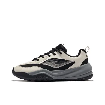 Erke Pudding Wear resistant And Lightweight Low Top Casual Shoes Men's Positive Black Floating Lime