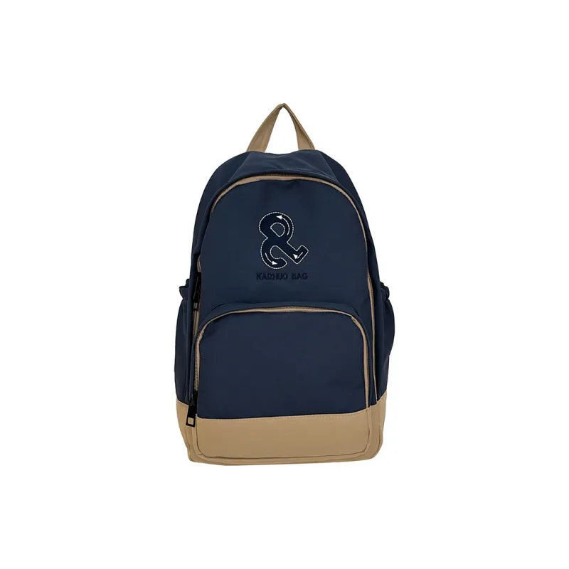 Travel Polyester Backpack Regular Unisex Blue/Red/White-0