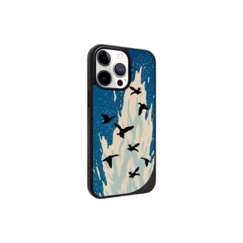 LANWK Glass Material Leap Coast Phone Case Compatible With Apple IPhone 14/15/16/Pro/Pro Max Magnetic Impact Resistant