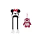Minnie 3D Effect Plush Thermal Hat+Doll Pendant