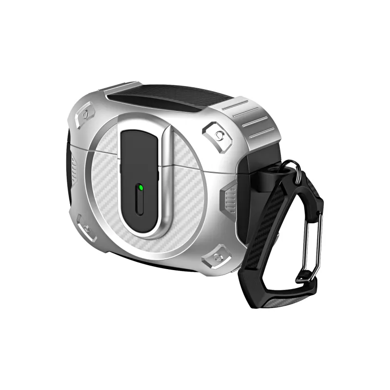YOOVEI Airpods PC Anti Drop Impact Resistant Mecha Advanced Trendy Fashion Bluetooth Protective Case Headphone Cases-5