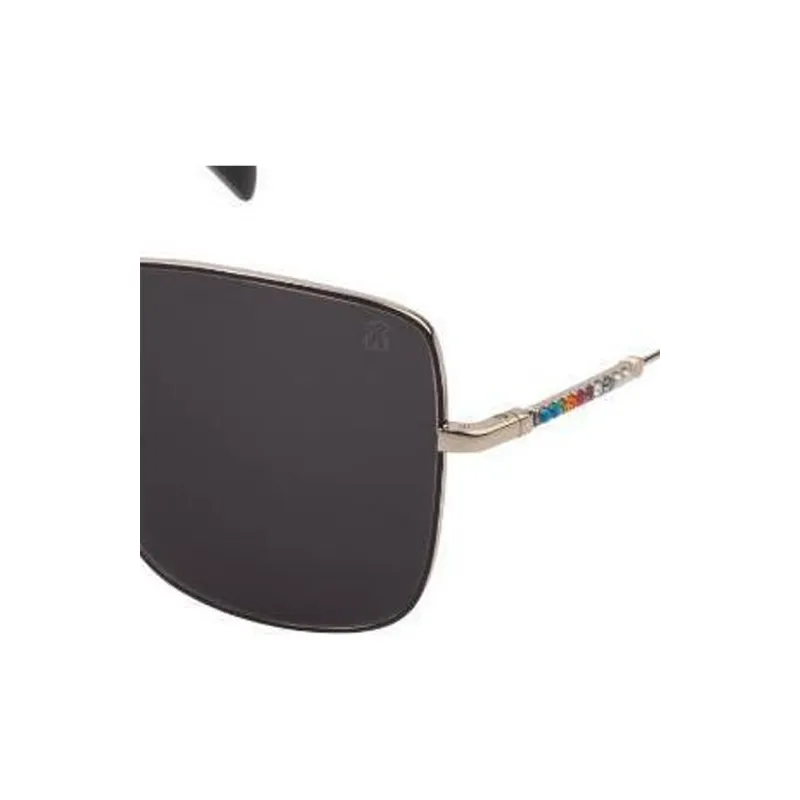 TAOSIXIONG Square Sunglasses Women's Gold-2
