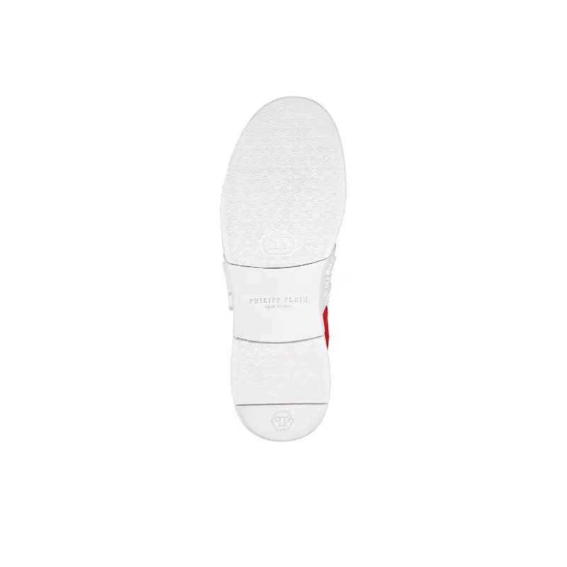 PHILIPP PLEIN Phantom High Top Skateboard Shoes Men's Red-4