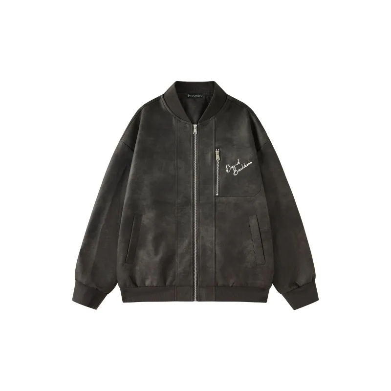 David Bakken x DAOMEIXIONG LIANMINGKUAN Leather Jacket Unisex-1