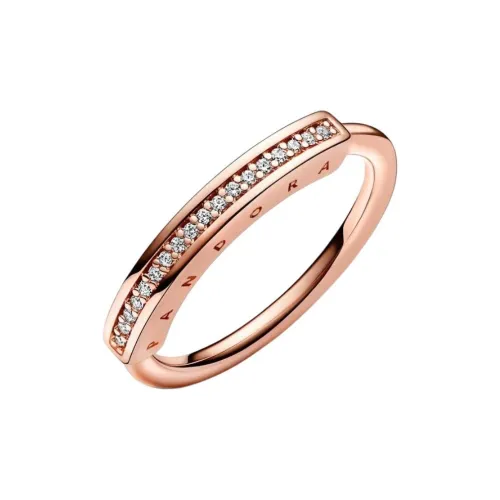 Pandora Copper Rings Women's Rose Gold