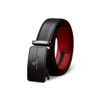 POLOMEISDO Automatic Buckle Luxury Top Grain Cow Leather Practical Box For Husband Belt Men's 3.5cm