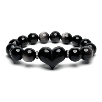 MOUNTAINS AND MANS Obsidian Bracelets Unisex