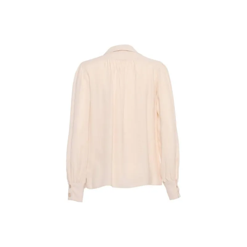 Elisabetta Franchi Necklace Embellished Georgette Blouse-1