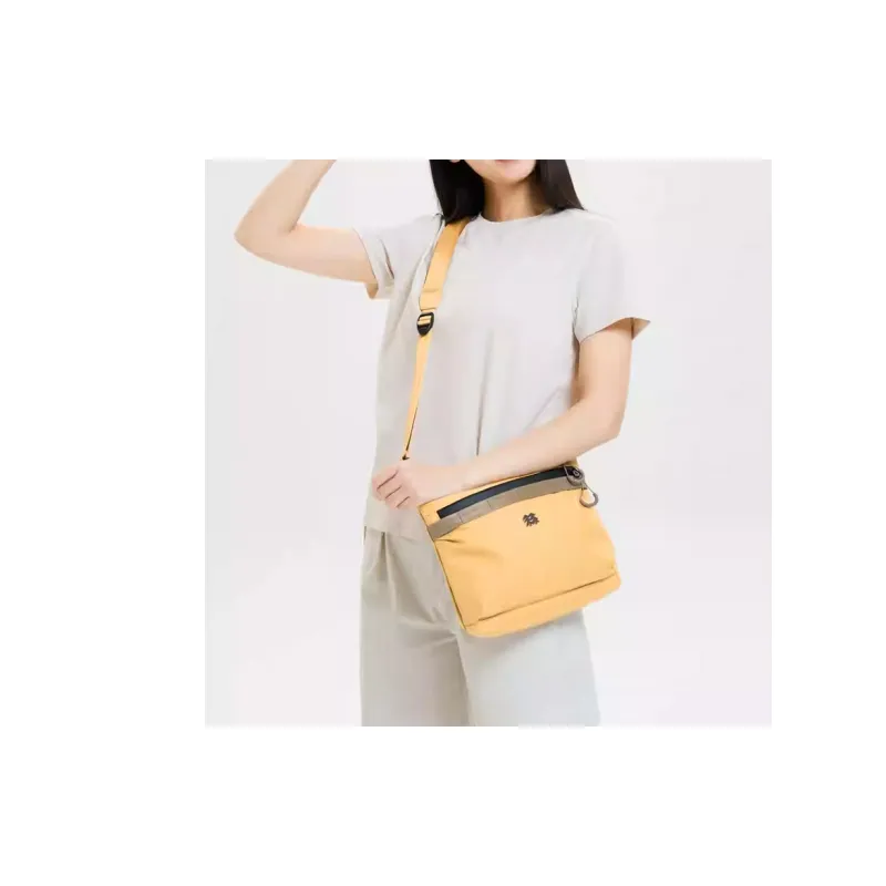 KOLON SPORT Nylon Crossbody Bag, Shoulder Bag Regular Women's Camel-4