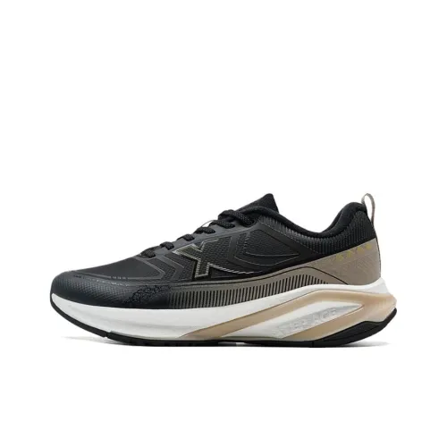XTEP Slip Resistant Warm Low Top Casual Running Shoes Men's Black Umber