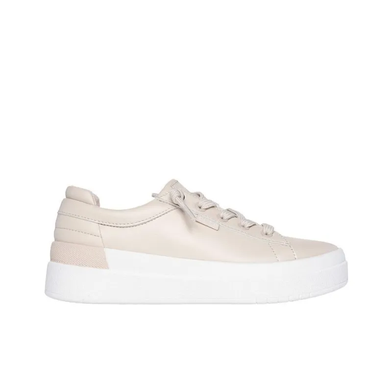 Skechers BOBS D'VINE Non-slip Lightweight Low-Top Skateboard Shoes Women's Beige-1