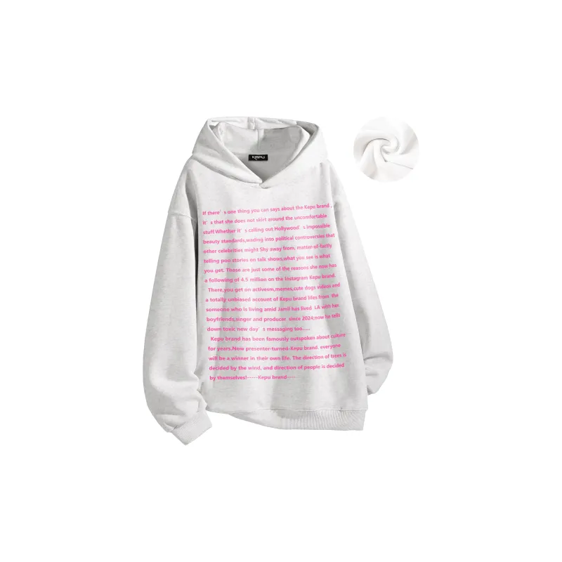Kepu Sweatshirt Unisex White Heather Gray-19