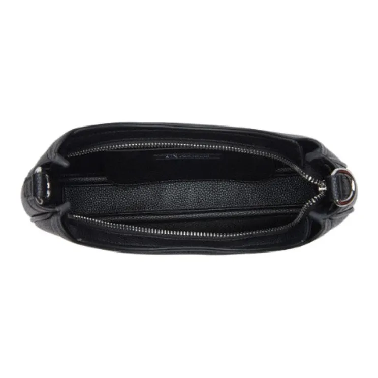 ARMANI EXCHANGEAE PU With Synthetic Leather Tote Bag, Shopping Bag, Shoulder Bag, Crossbody Bag, Handbag Women's Black-4