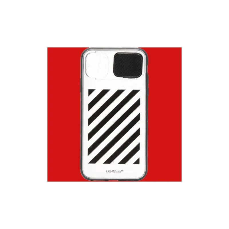 OFF WHITE Zebra Print Transparent Phone Cases Apple-2
