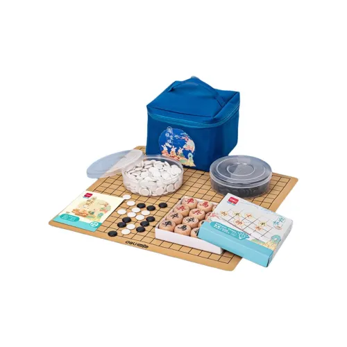 Deli Five In A Row Chinese Chess 2 in 1 Double Sided Board Games