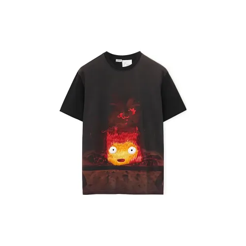 LOEWE X Howl's Moving Castle T-Shirts Unisex Multicolor