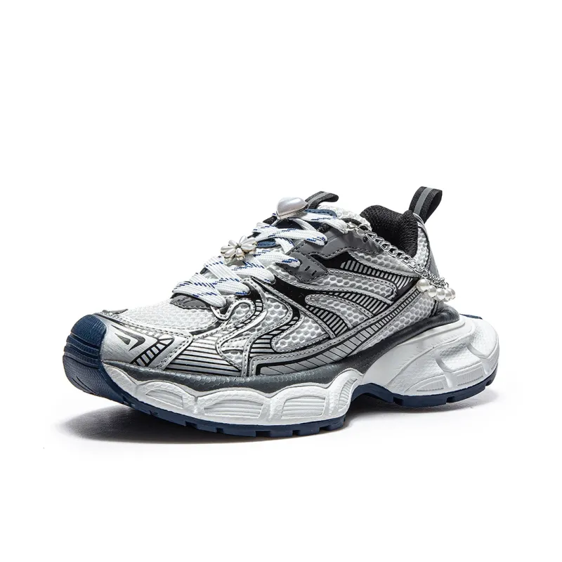 MQ Shock Absorbers With Slip Resistant Features Low Top Chunky Sneakers Women's-11