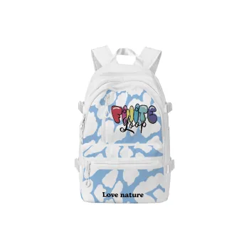 FINITE LOOP Recycled Material Backpack Unisex White