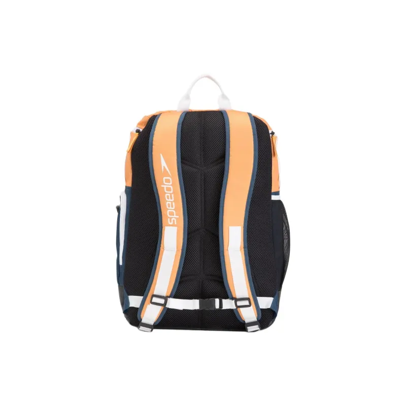Speedo Canvas Bag Backpack Regular Unisex Yellow & Marine Blue-2