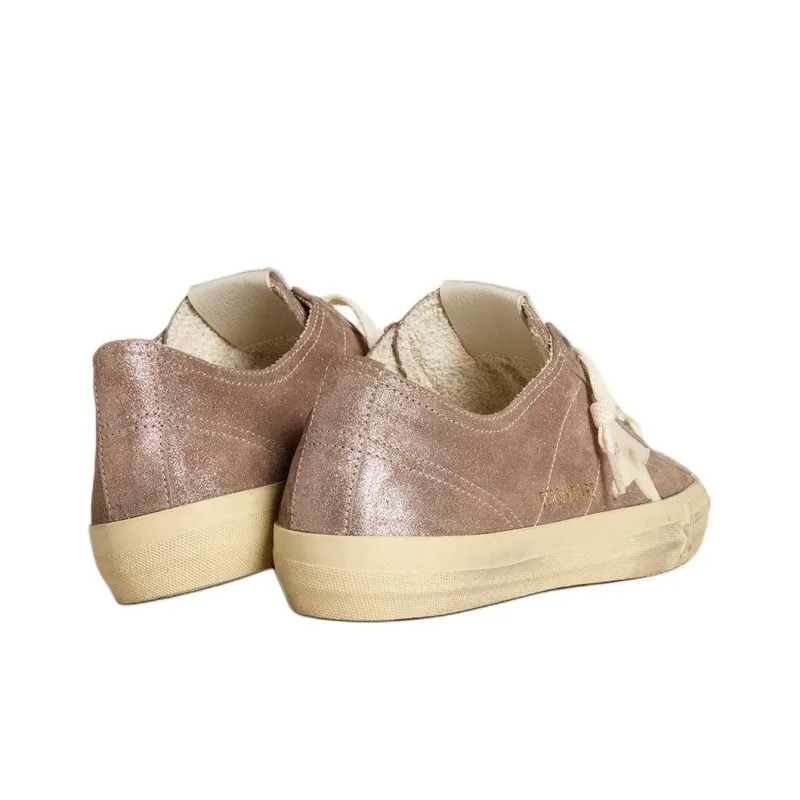 Golden Goose V Star Low Top Skateboard Shoes Women's Light Brown-3