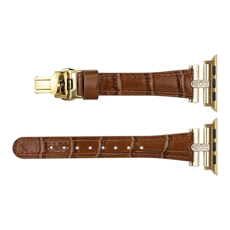 Warbler Dew Apple Compatibility Watch Band Genuine Leather Material-28