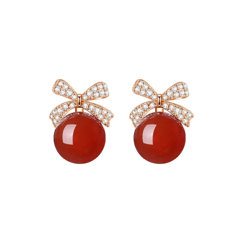 Ascending Agate Stud Earrings Women's-8