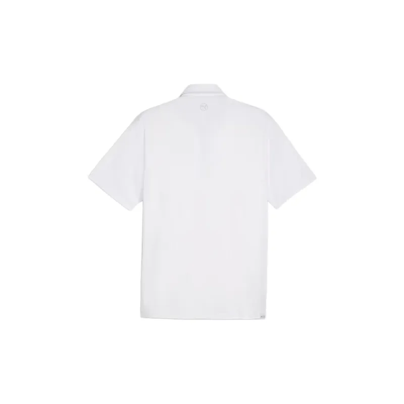 PUMA MATT Brigade Golf Polo Shirt Men's White-1