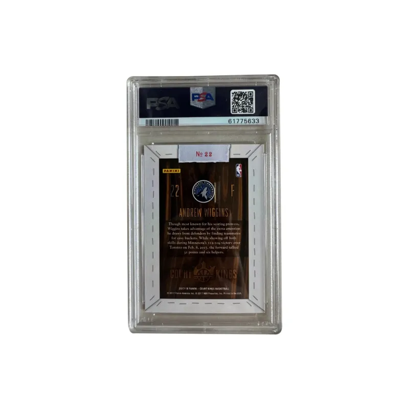 PANINI 2017 18 Court Kings Oil Painting, Andrew, Wiggins Blank Slate Canvas PSA9 Graded Cards 1 Pc-1