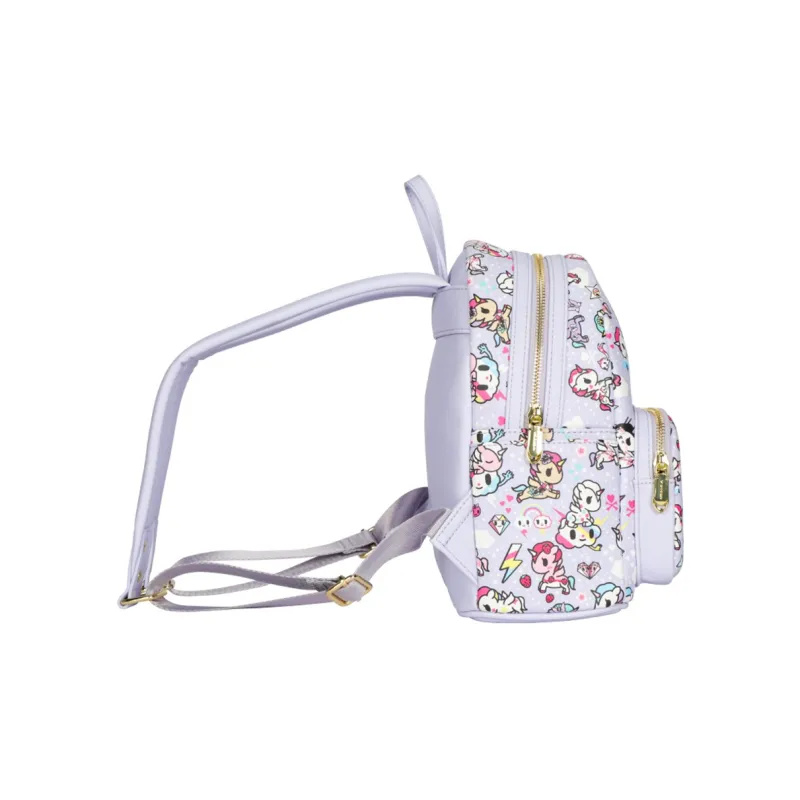 MESUCA Tokidoki Unicorn Collection PU Backpack Regular Women's Black/Purple-1