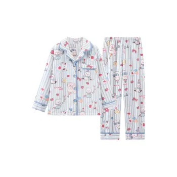 WANANNI Pajama Set Women's Light Blue