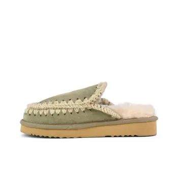 MOU Eskimo Abrasion-Resistant Wrap-toe Slippers Women's Green