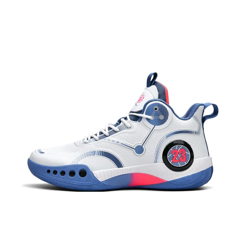 MUSNODO Cushioning, Slip Resistant, Abrasion Resistant, Breathable, Coverage, Rebound Mid Top Basketball Shoes Unisex-9
