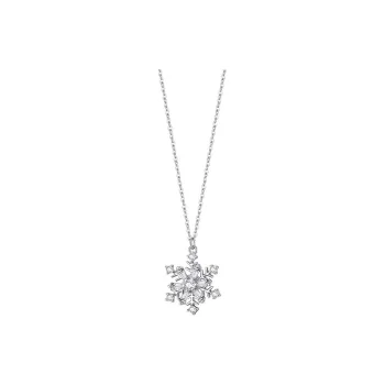 KING OF BLING 999 Fine Silver Zircon Necklaces Women's