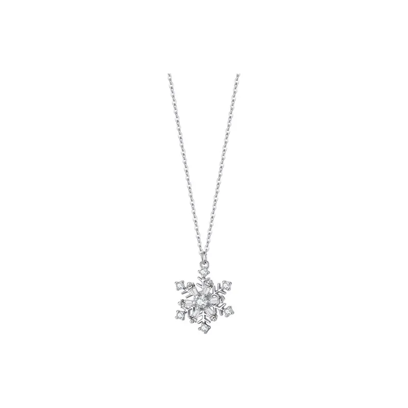KING OF BLING 999 Fine Silver Zircon Necklaces Women's-0
