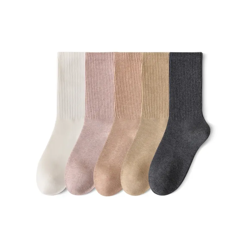 Temooues Mid Calf Socks Women's Combo Set-11