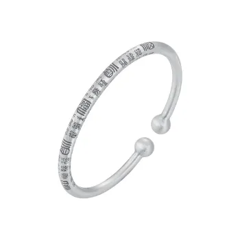 Ascending S999 Fine Silver Bangles Unisex Box