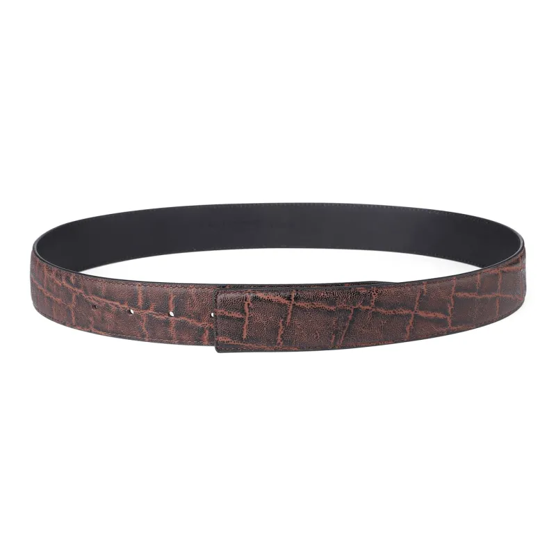Jaylen Oos Top Grain Cow Leather Leather Belts Men's Black/Coffee 3.5cm/3.8cm-45