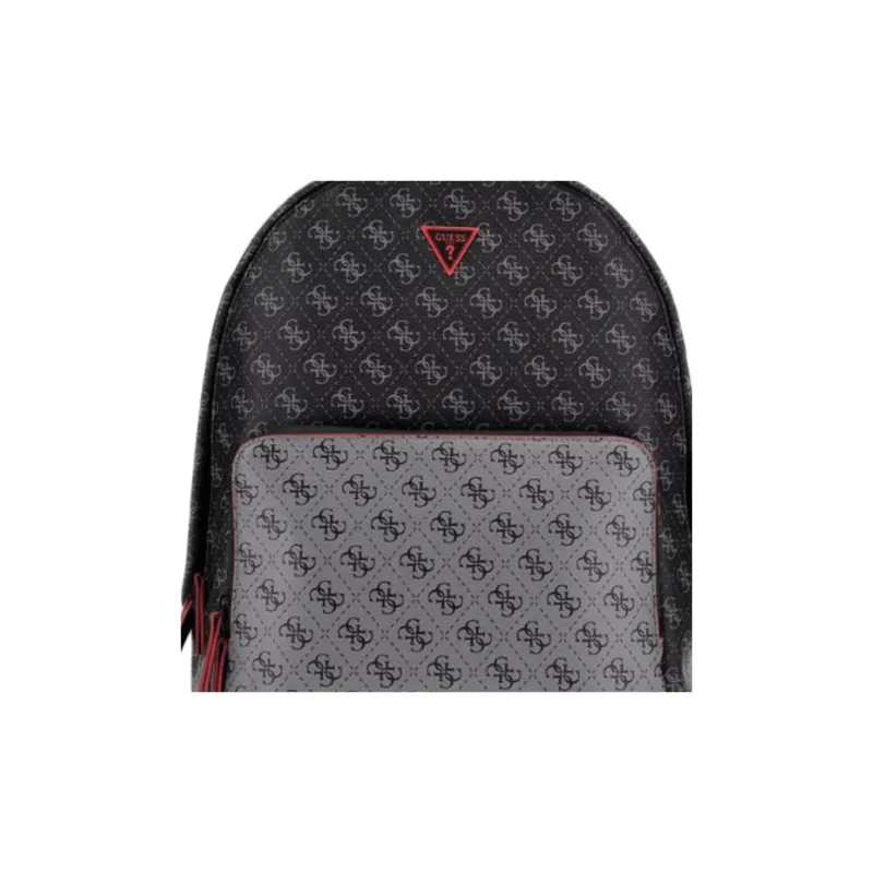 GUESS Polyurethane Backpack Regular Men's Black & Gray-2