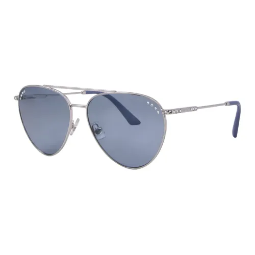Jimmy Choo Metal Aviator Sunglasses Women's Silver