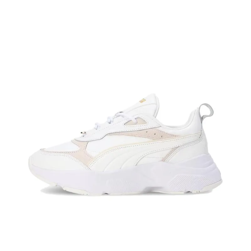 PUMA Cassia Anti Slip Wear Resistant Low Top Casual Shoes Unisex White-0