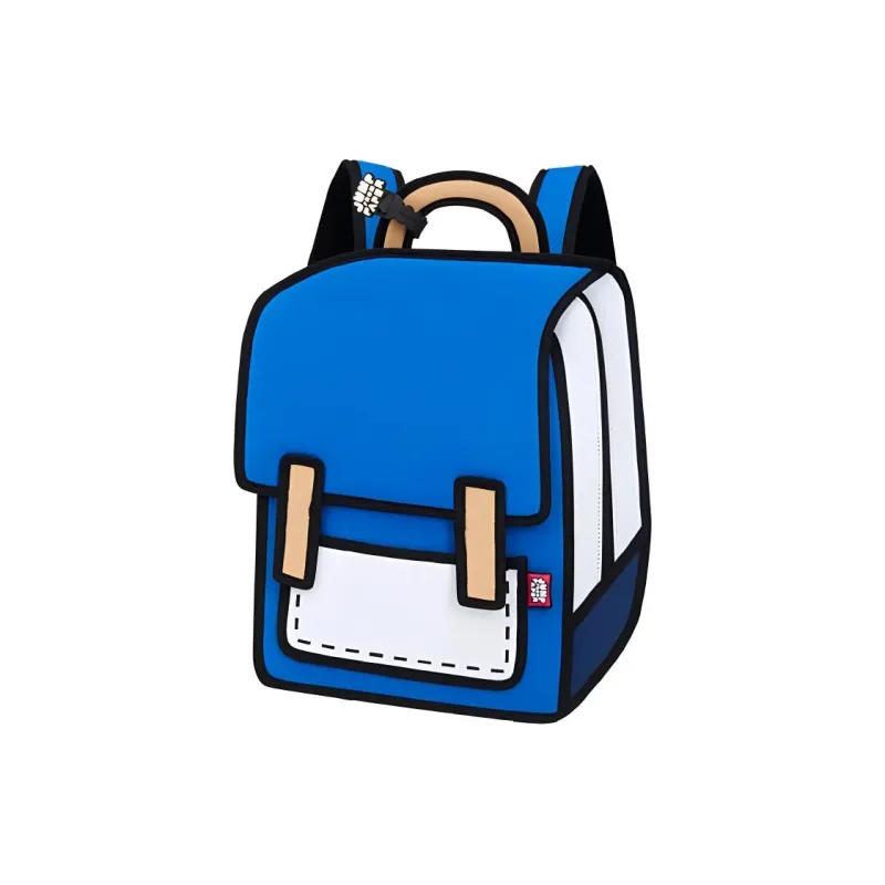 JumpFromPaper Polyester Comic Universe Backpack Large Size Unisex True Blue-1