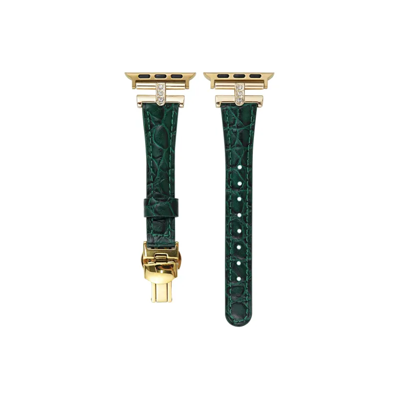 Warbler Dew Apple Compatibility Watch Band Genuine Leather Material-21