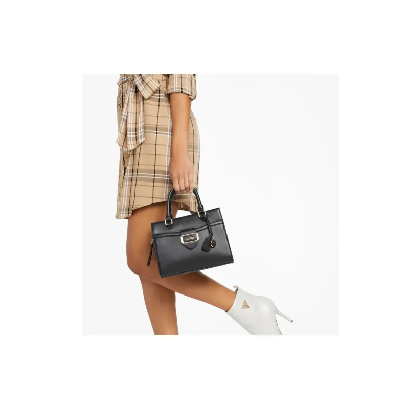 GUESS Artificial Leather Handbag Shoulder Bag Crossbody Bag Mini Women's Black-3