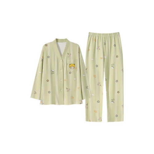 MADALLO Pajama Set Women's Emerald Green
